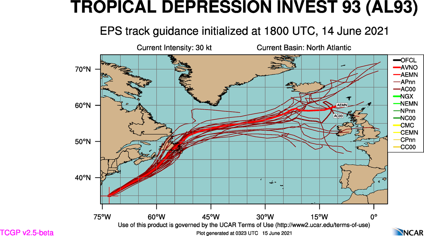 Invest 93L 2021 Hurricane Season « Track The Tropics Spaghetti Models