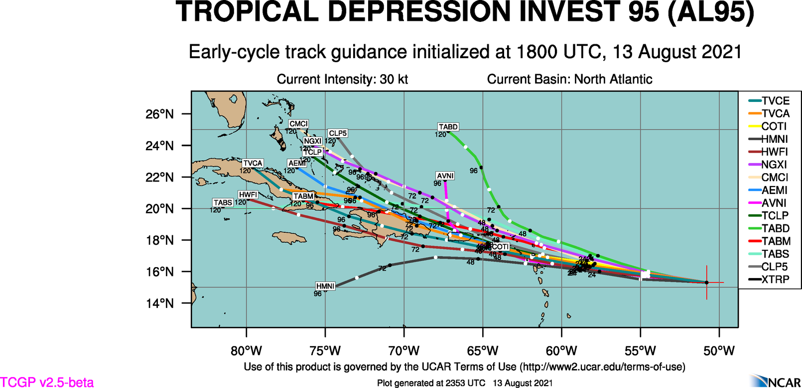 Invest 95L 2021 Hurricane Season « Track The Tropics Spaghetti Models